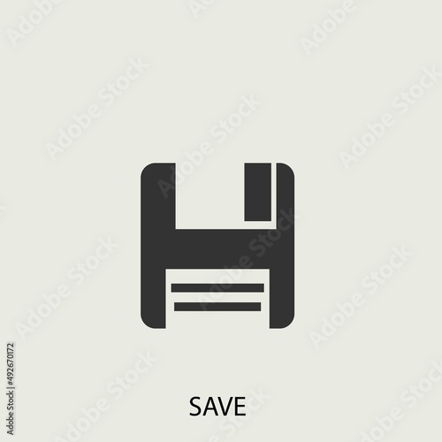 save vector icon illustration sign 