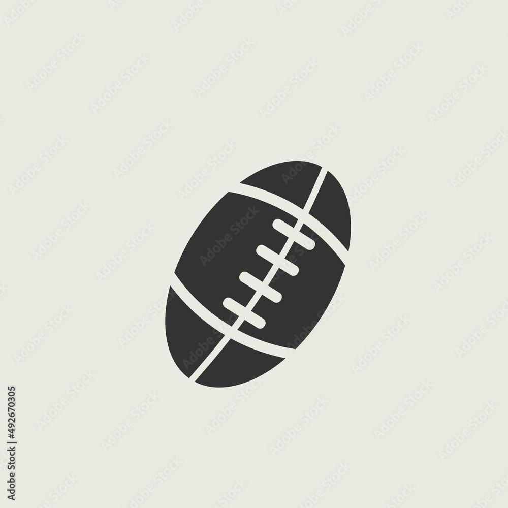 American football vector icon illustration sign American football vector icon illustration sign