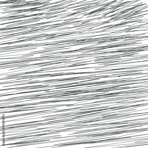 Freehand Black Lines Texture On White Background	