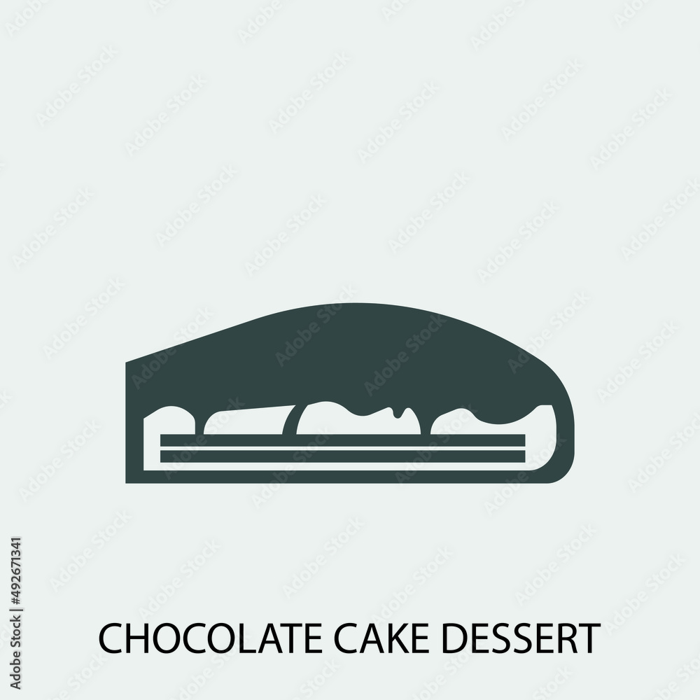 cake desert vector icon illustration sign 