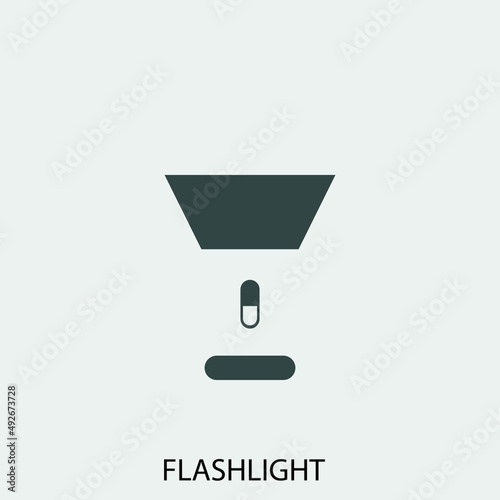 flashlight vector icon illustration sign 