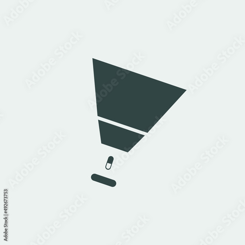 flashlight vector icon illustration sign 