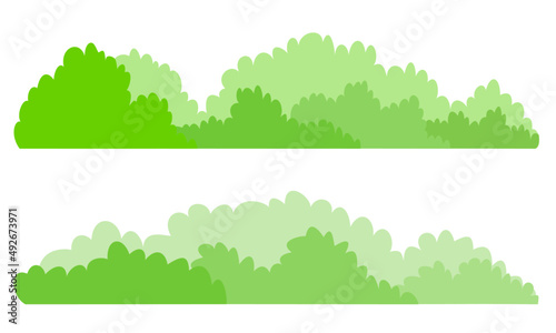 bush cartoon vector