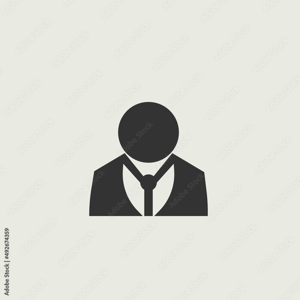 manager vector icon illustration sign 