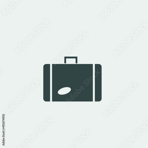 hotel luggage vector icon illustration sign 