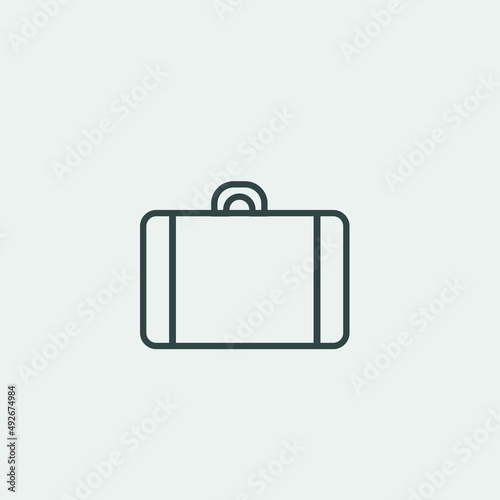 hotel luggage vector icon illustration sign 