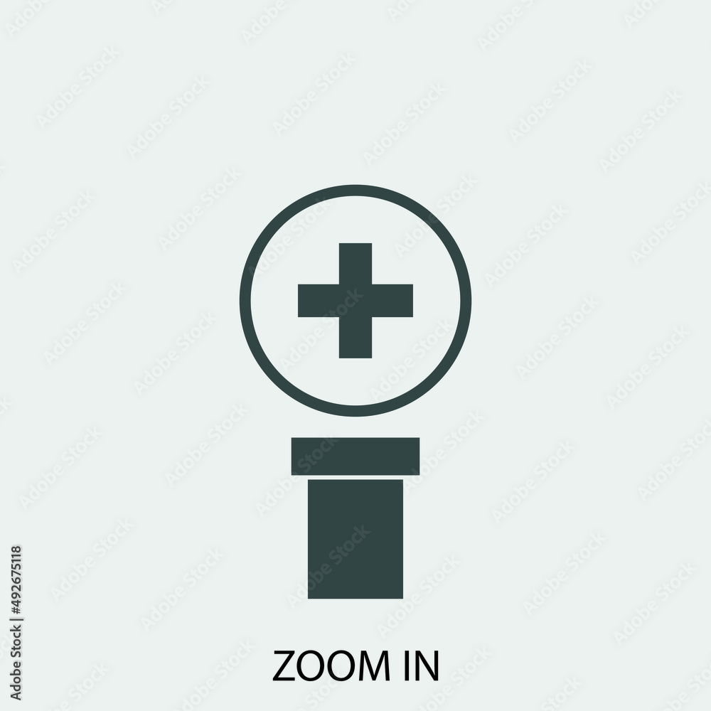 zoom in vector icon illustration sign zoom in vector icon illustration sign