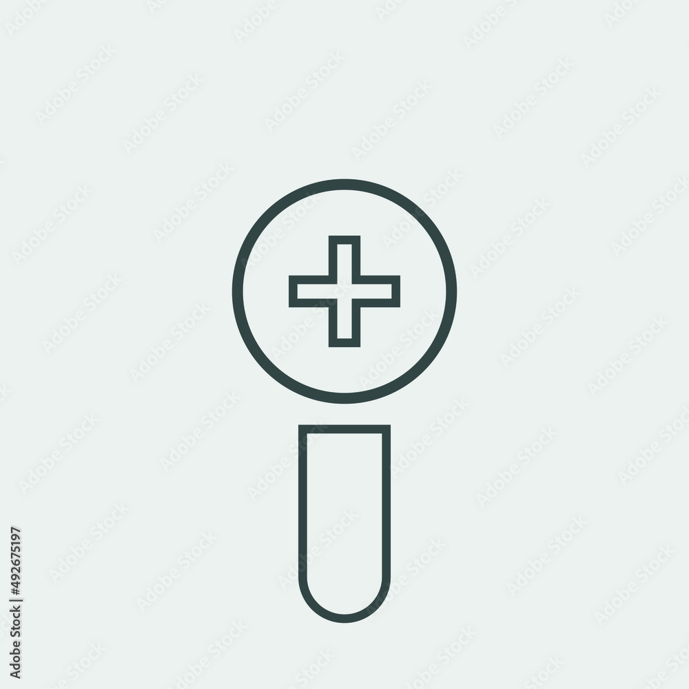zoom in vector icon illustration sign zoom in vector icon illustration sign