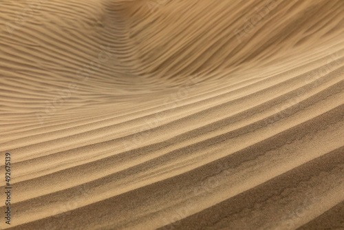 Fototapeta Naklejka Na Ścianę i Meble -  Sand dunes at sunset along the western coast of the Baja peninsula.