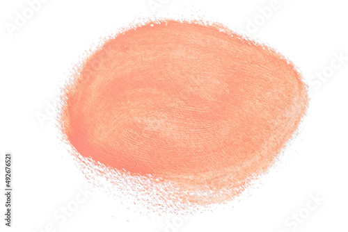 abstract acrylic watercolor paint brush stroke texture isolated on white background for logo and banner. design, creative, and illustration.
