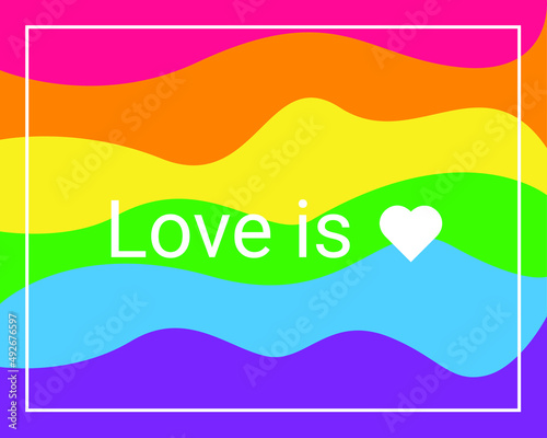 A background in colourful waves of the LGBT community. Modern vector design for modern designs. Vector illustration