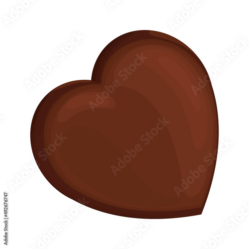 chocolate heart design