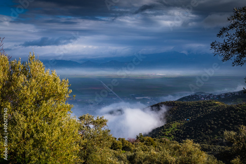 landscape with mountains