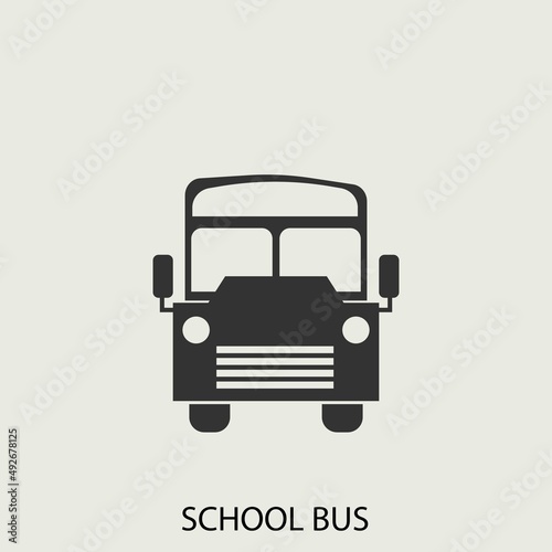 bus vector icon illustration sign 