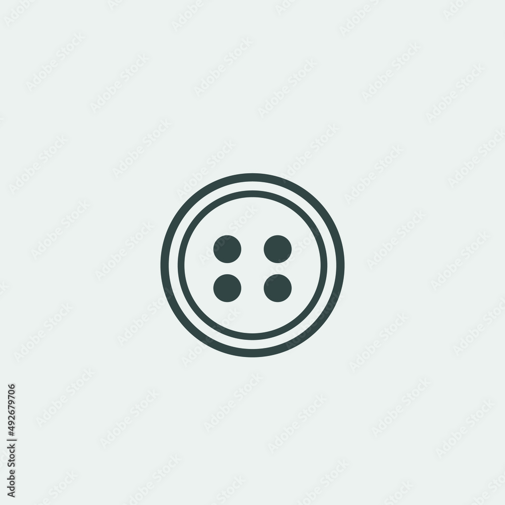 clothes button vector icon illustration sign clothes button vector icon illustration sign