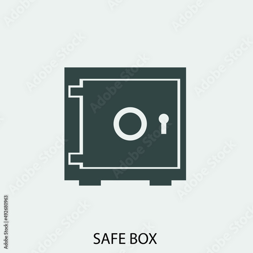 safe vector icon illustration sign 