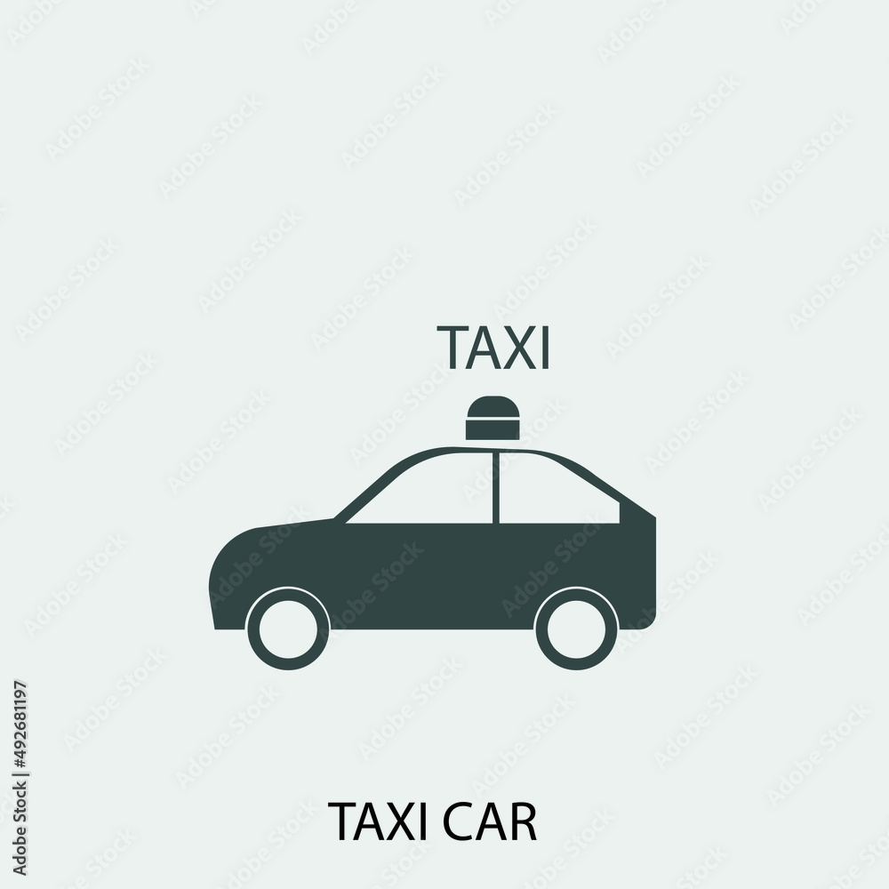 taxi vector icon illustration sign 