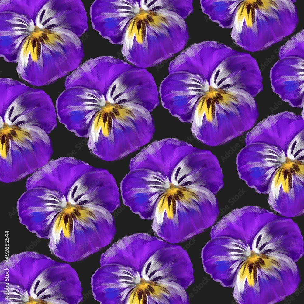 background with tricolor violets in the style of oil paints background with tricolor violets in the style of oil paints