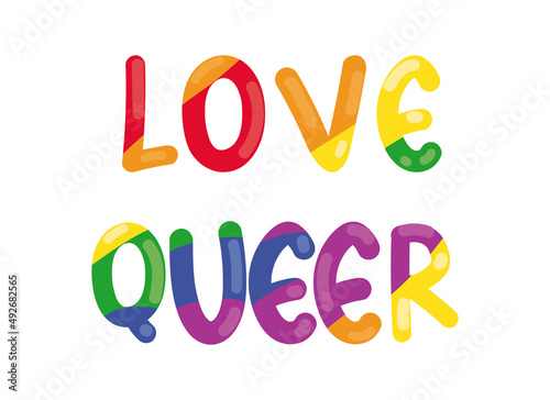 love queer lettering