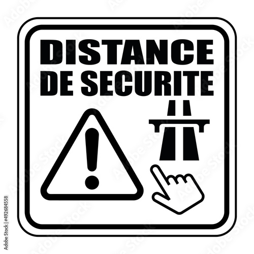 Logo distance de sécurité.