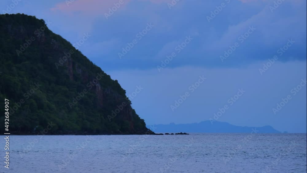 Static calm video scene on the tropical beach of koh Phangan, Thailand Static calm video scene on the tropical beach of koh Phangan, Thailand