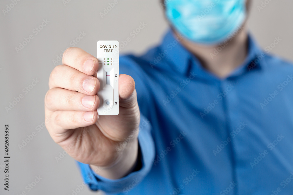 Negative test result by using rapid test device for COVID-19. Negative test result by using rapid test device for COVID-19.
