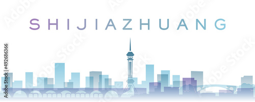 Shijiazhuang Transparent Layers Gradient Landmarks Skyline photo