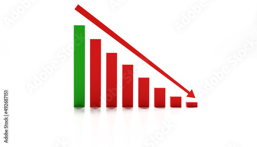 Econimical crisis concept. Spread in the world, economy is down. 3d illustration Free Download Econimical crisis concept. Spread in the world, economy is down. 3d illustration - GFXLoad