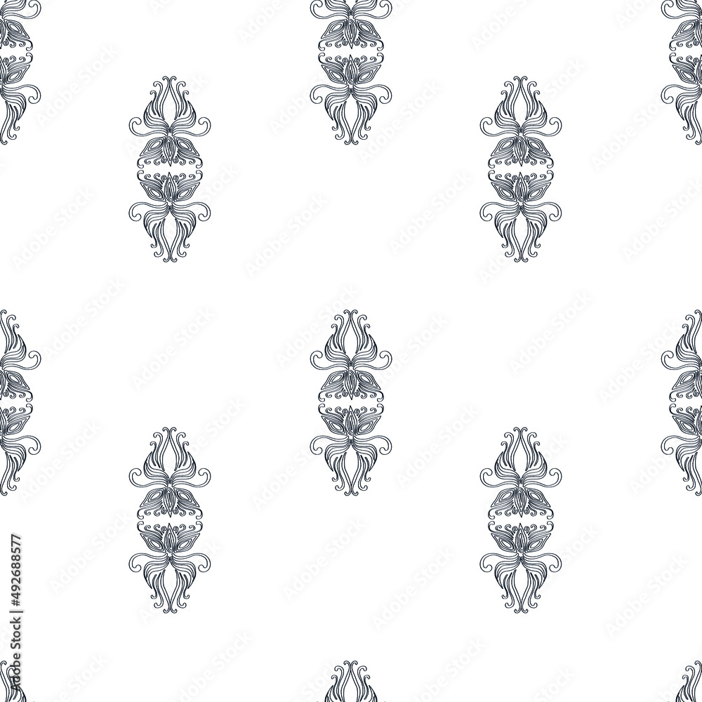 A beautiful seamless pattern. Cute patterns and swirls. Pattern for wallpaper and backgrounds A beautiful seamless pattern. Cute patterns and swirls. Pattern for wallpaper and backgrounds