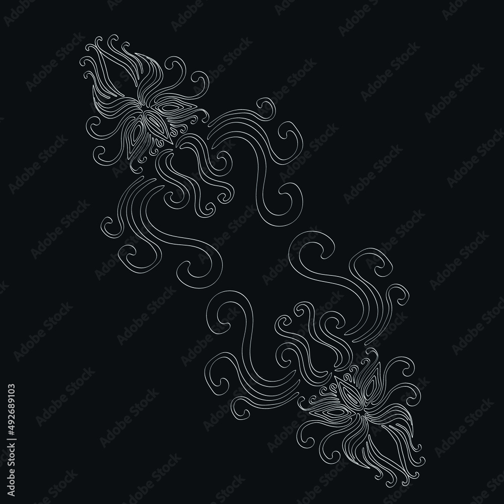 A beautiful seamless pattern. Cute patterns and swirls. Pattern for wallpaper and backgrounds A beautiful seamless pattern. Cute patterns and swirls. Pattern for wallpaper and backgrounds