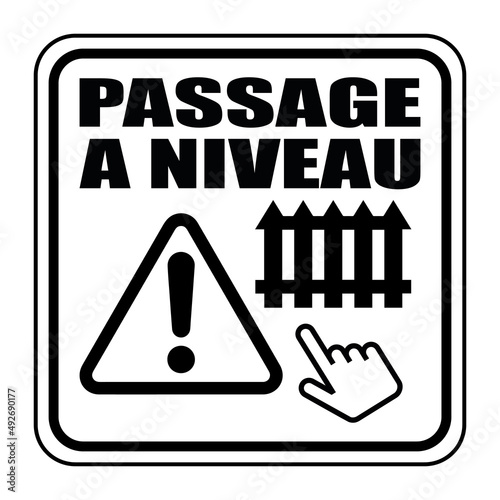 Logo passage à niveau.