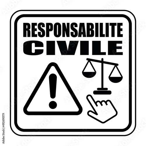 Logo responsabilité civile.
