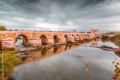 The Roman Bridge and the Calahorra Tower in Cordoba, Spain © EnginKorkmaz