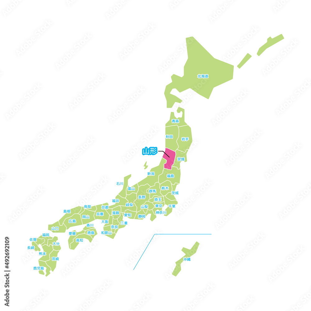 山形県　地図