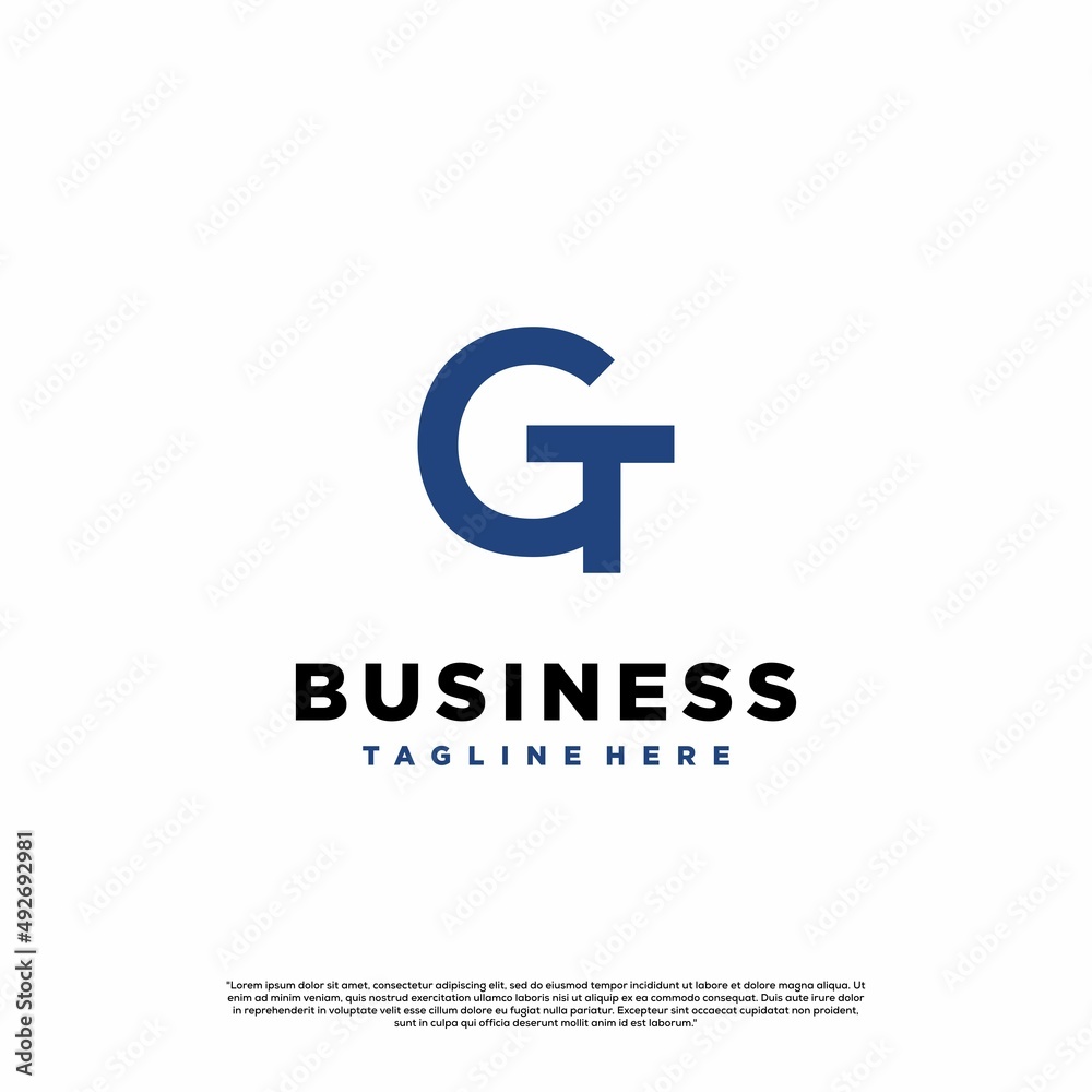 vector initial gt or tg logo design modern concept on isolated background vector initial gt or tg logo design modern concept on isolated background