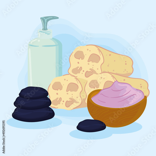 spa items illustration