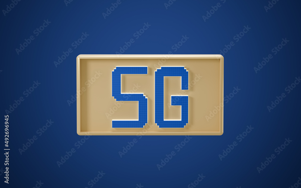 5G wireless communication technologies with blue background, 3d rendering. 5G wireless communication technologies with blue background, 3d rendering.