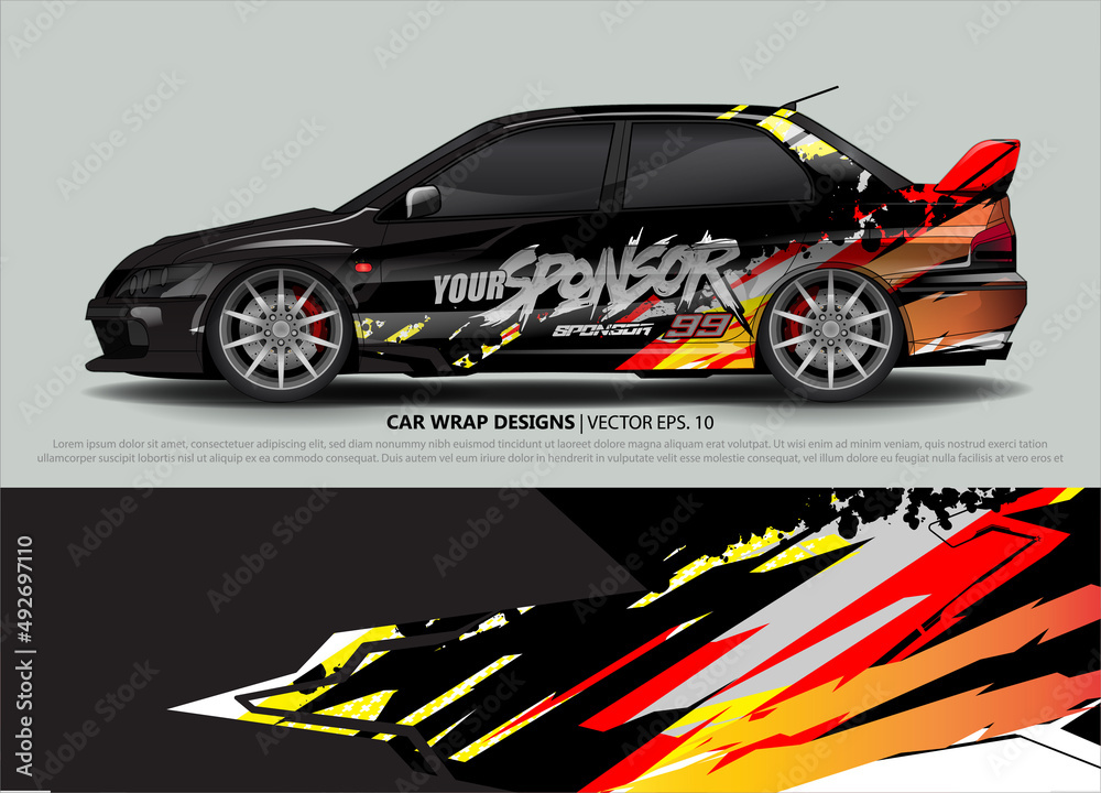 car wrap design. simple lines with abstract background vector concept for vehicle vinyl wrap and automotive decal livery
car wrap design. simple lines with abstract background vector concept for vehicle vinyl wrap and automotive decal livery