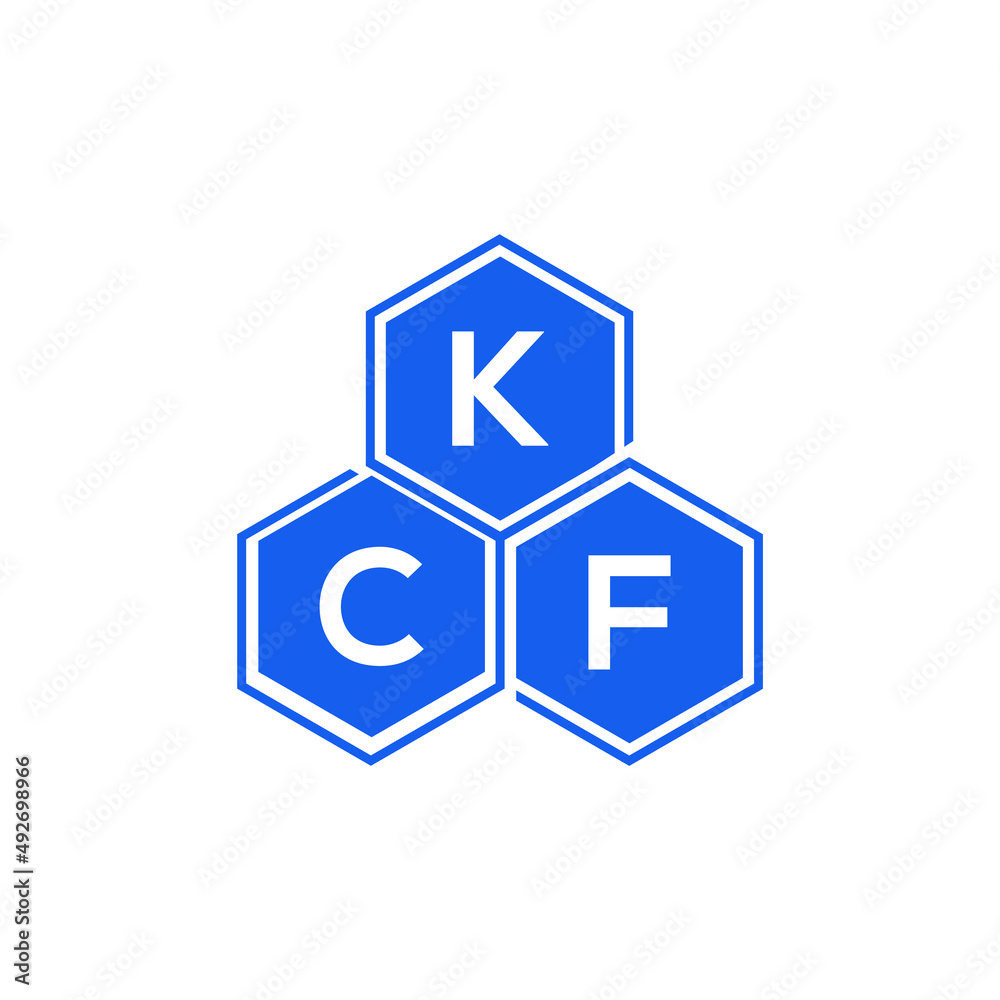 KCF letter logo design on White background. KCF creative initials letter logo concept. KCF letter design. KCF letter logo design on White background. KCF creative initials letter logo concept. KCF letter design.