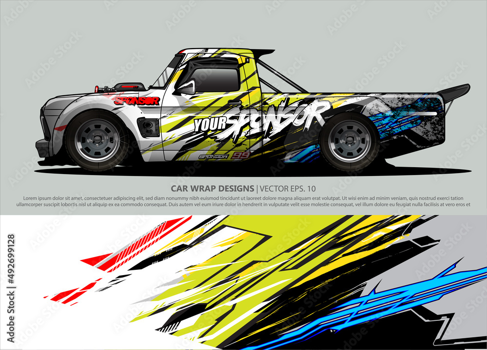 car wrap design. simple lines with abstract background vector concept for vehicle vinyl wrap and automotive decal livery car wrap design. simple lines with abstract background vector concept for vehicle vinyl wrap and automotive decal livery