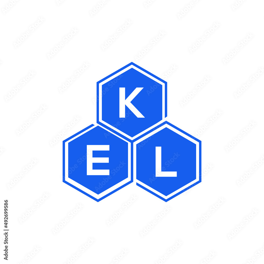 KEL letter logo design on White background. KEL creative initials letter logo concept. KEL letter design. 
