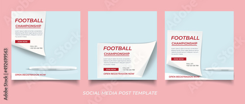 Football for social media posts
