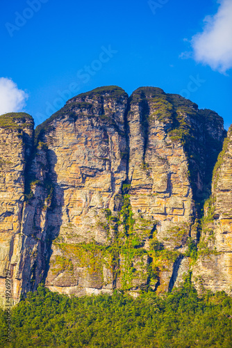 Wild mountains nature in brazil paradise photo