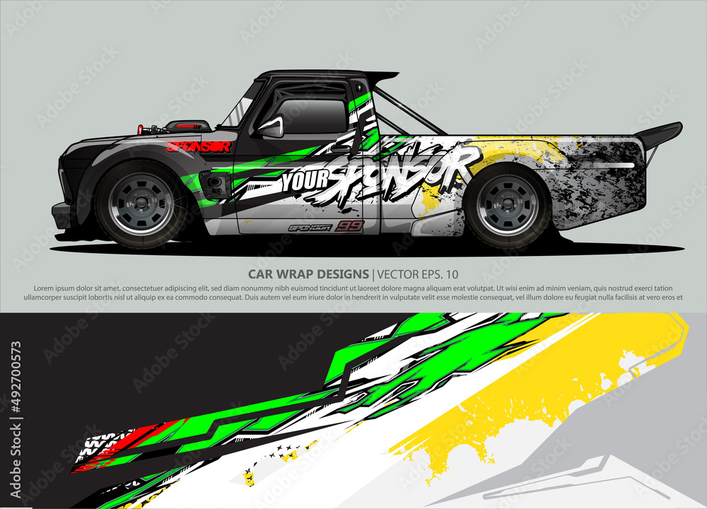 car wrap design. simple lines with abstract background vector concept for vehicle vinyl wrap and automotive decal livery car wrap design. simple lines with abstract background vector concept for vehicle vinyl wrap and automotive decal livery