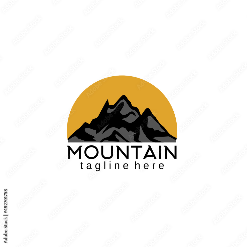 A great mountain logo design vector for any purpose related to mountains