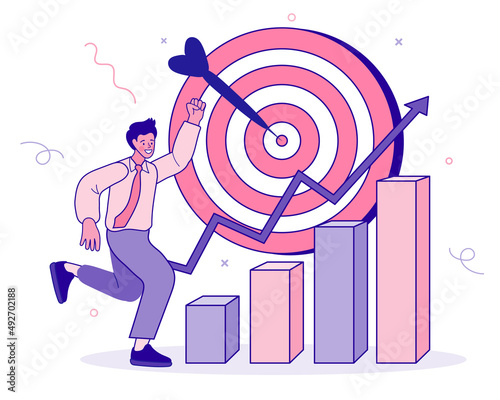 business man with target