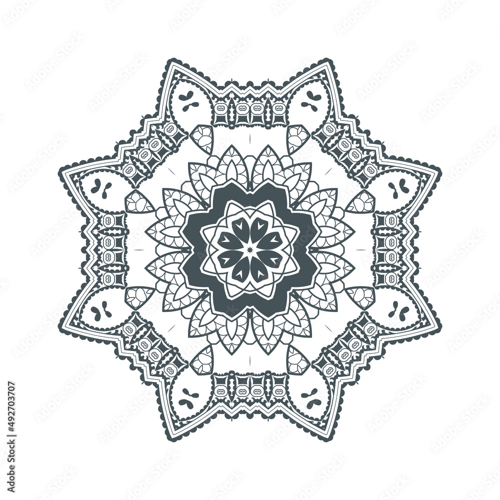 beautiful line art mandala vector for design beautiful line art mandala vector for design