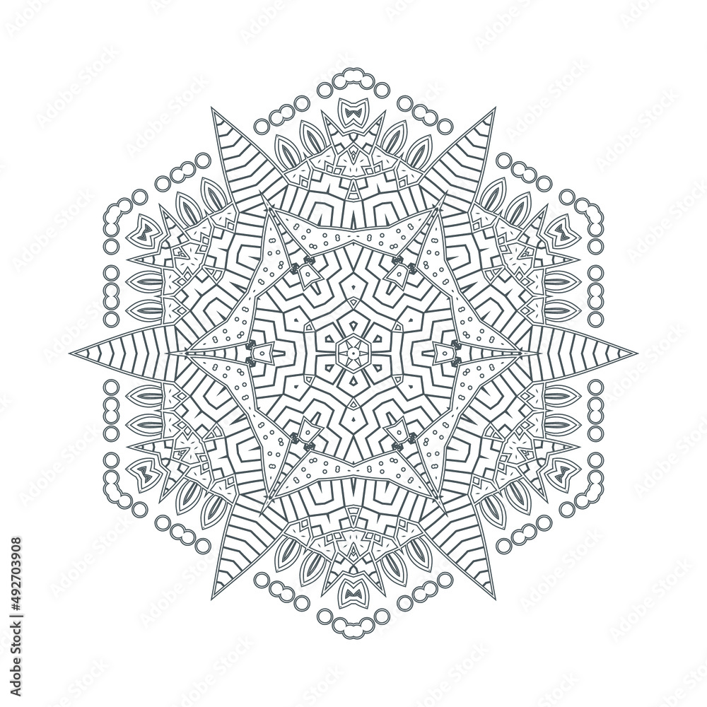 elegant line art mandala vector for design elegant line art mandala vector for design
