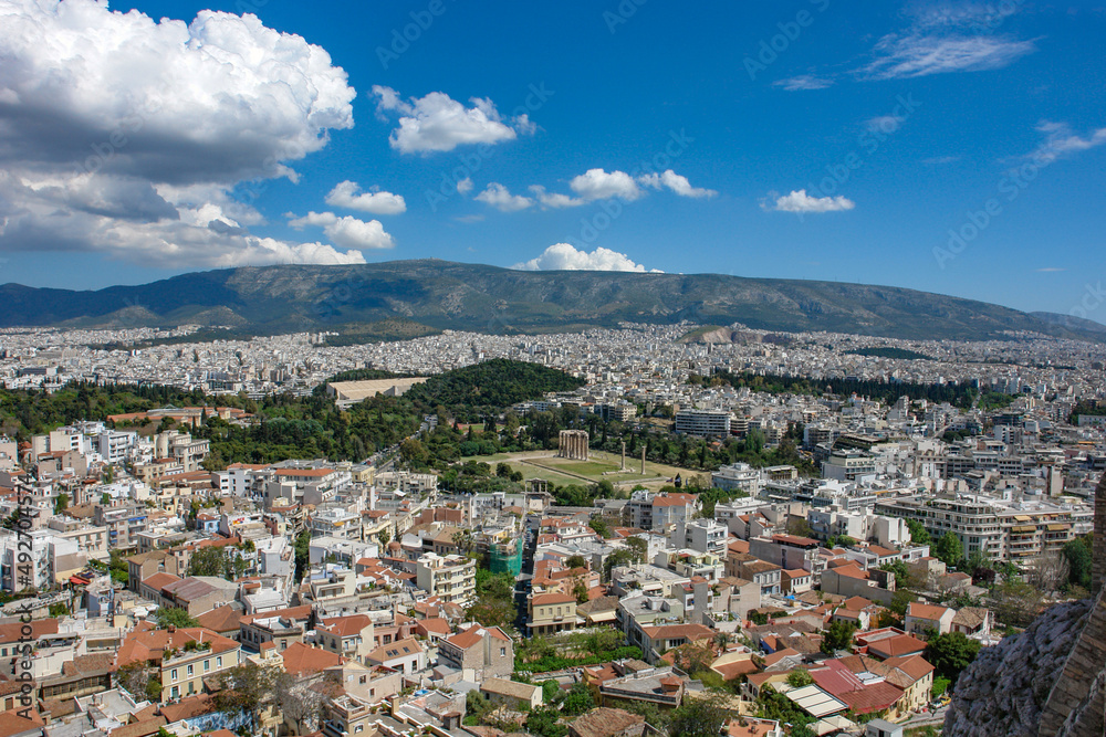 アテネ・アクロポリスから眺めるアテネ市街