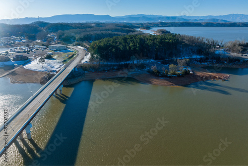 Bridge over Lake Douglas in Dandridge, TN